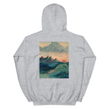 Unisex Hoodie with Mountain sunset