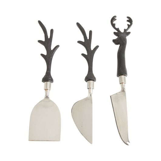 Antler Cheese Knifes (Set of 3)