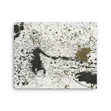 White Background - Black and Gold Splatter