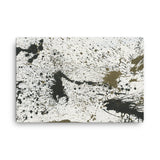 White Background - Black and Gold Splatter