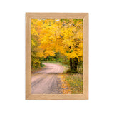 “Autumn Road” Framed Matte Poster