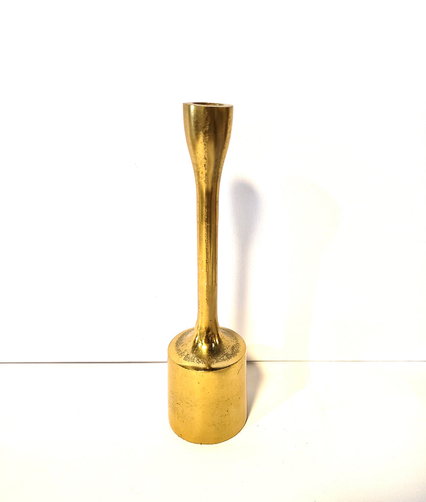 Contemporary Gold Candle Holder (Small)